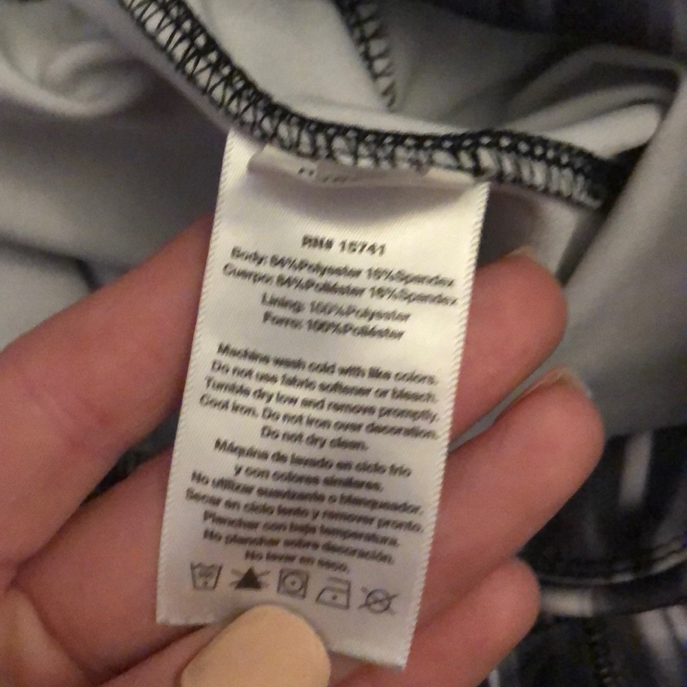 ASICS black/grey/white leggings full length - Picture 5 of 5